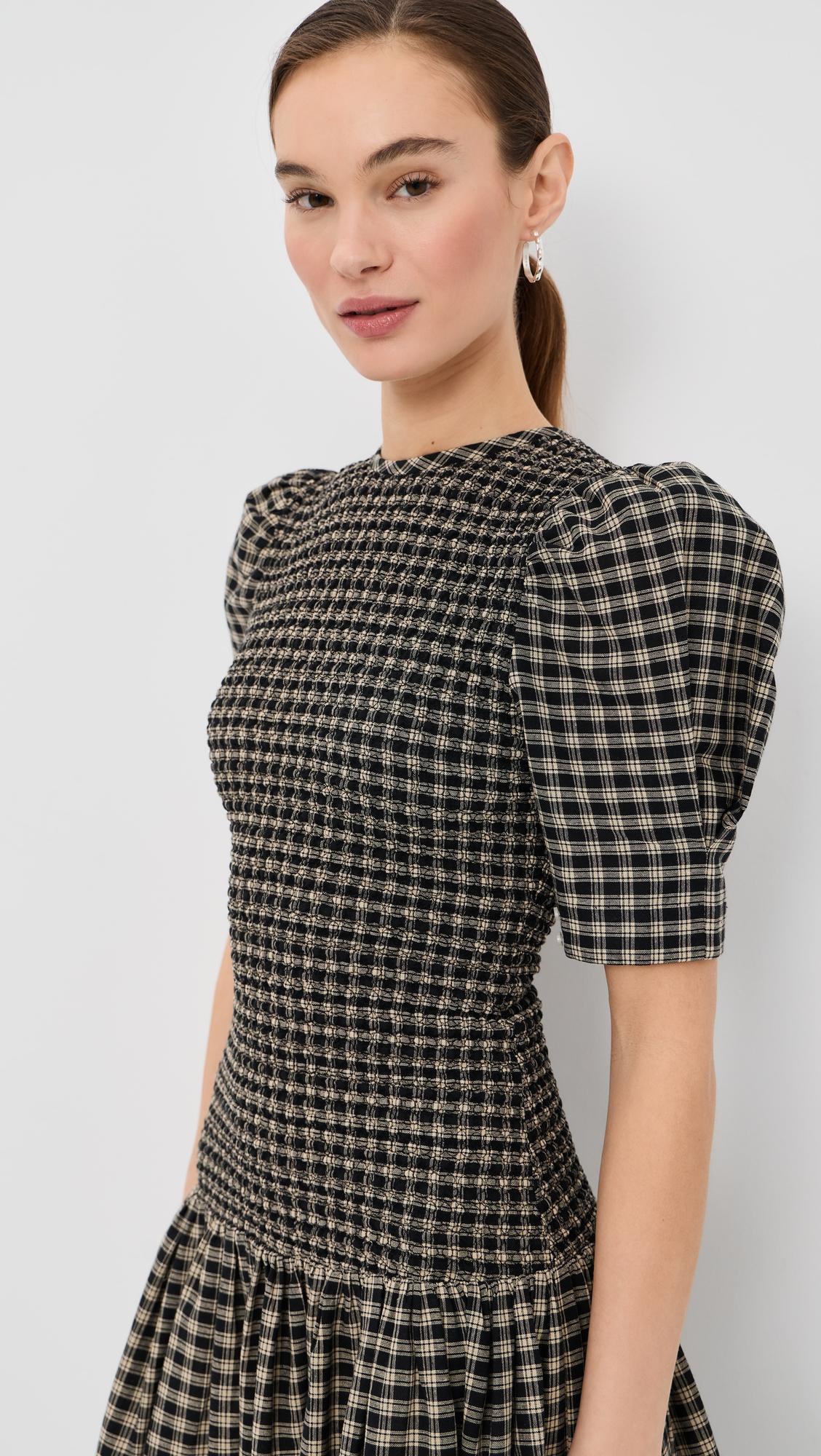 imelda smocked midi dress