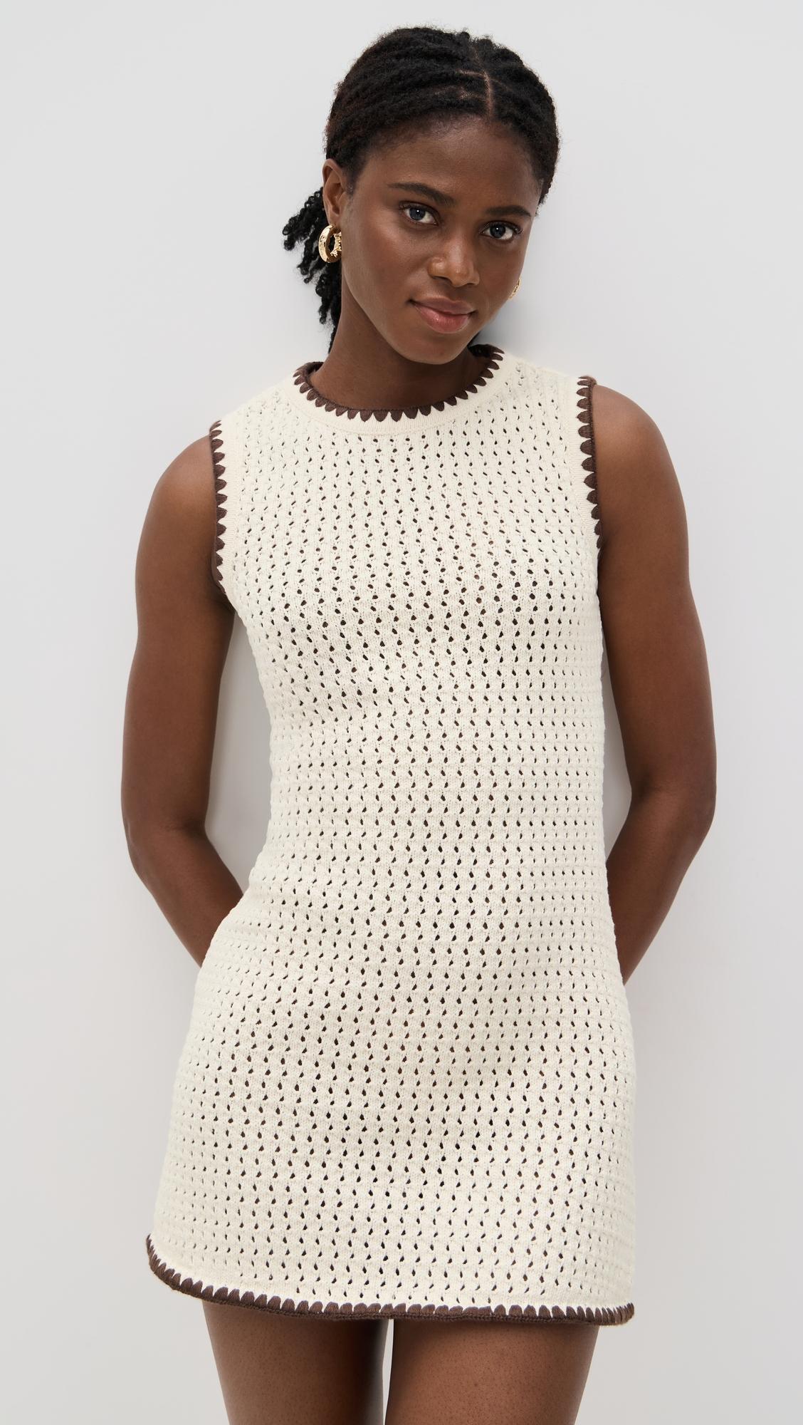 immy crochet mini dress