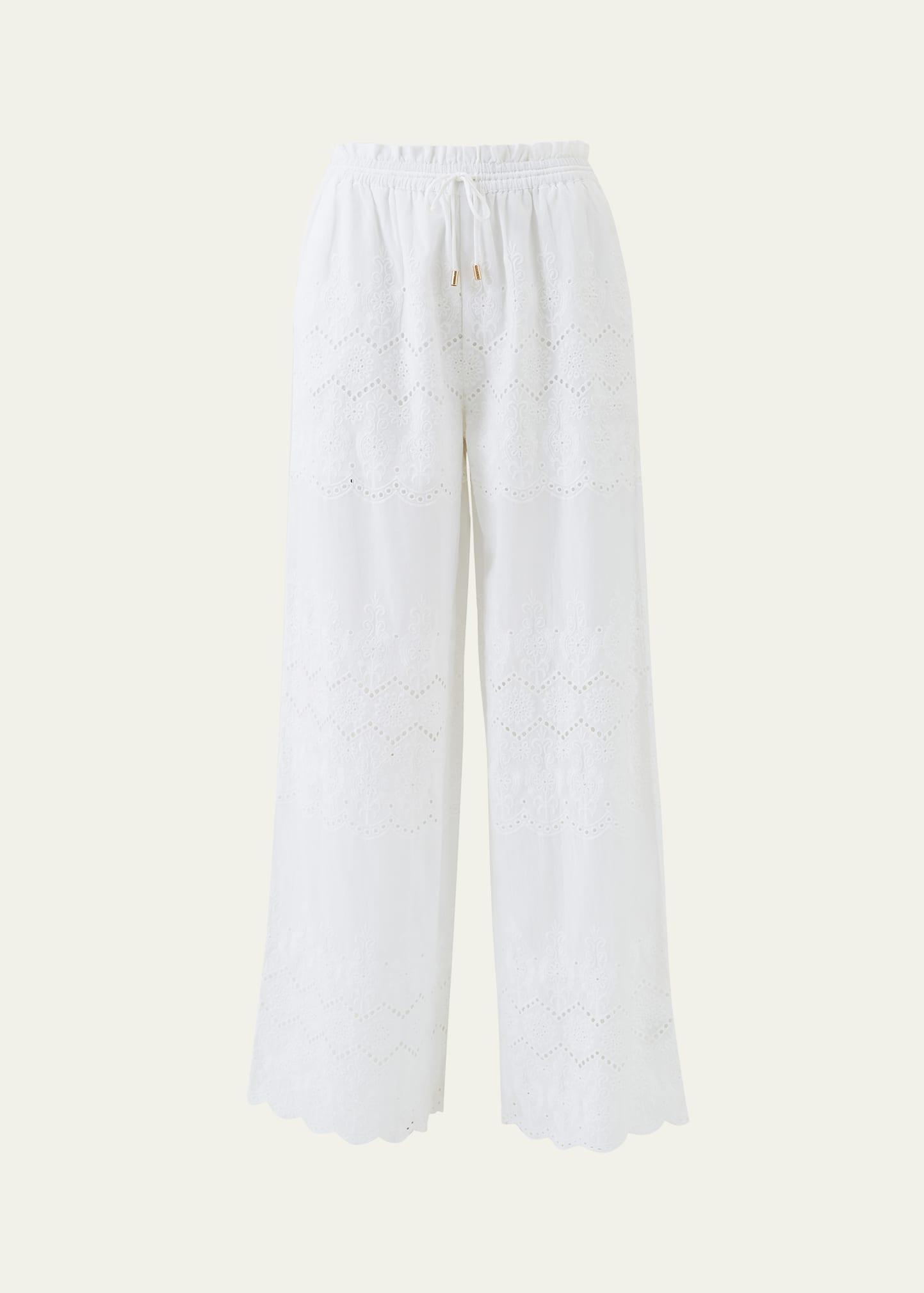 immy eyelet drawstring trousers