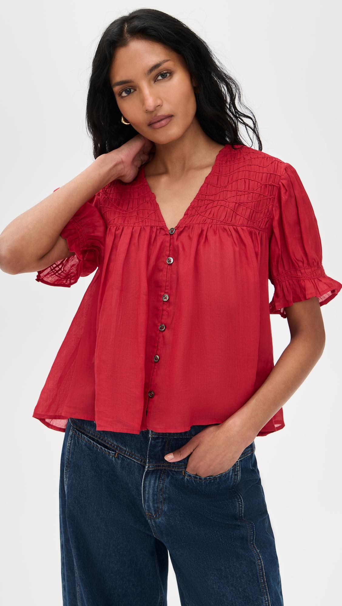 imogen solid short sleeve top