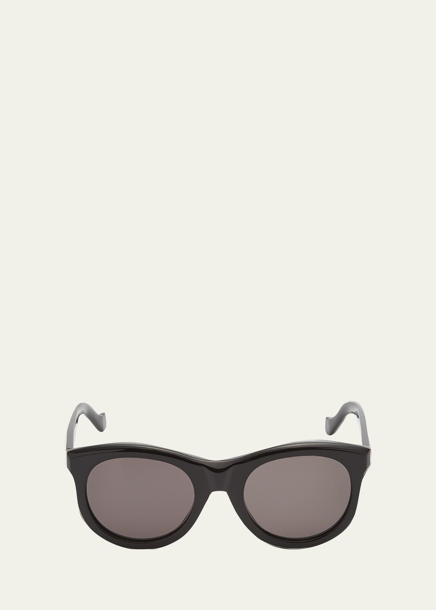 incognito round acetate sunglasses