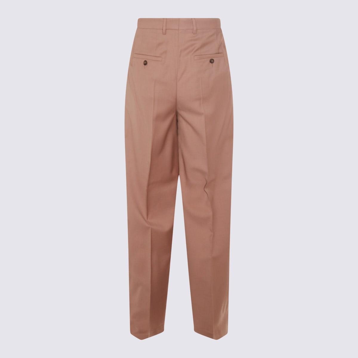 incotex light pink wool pants
