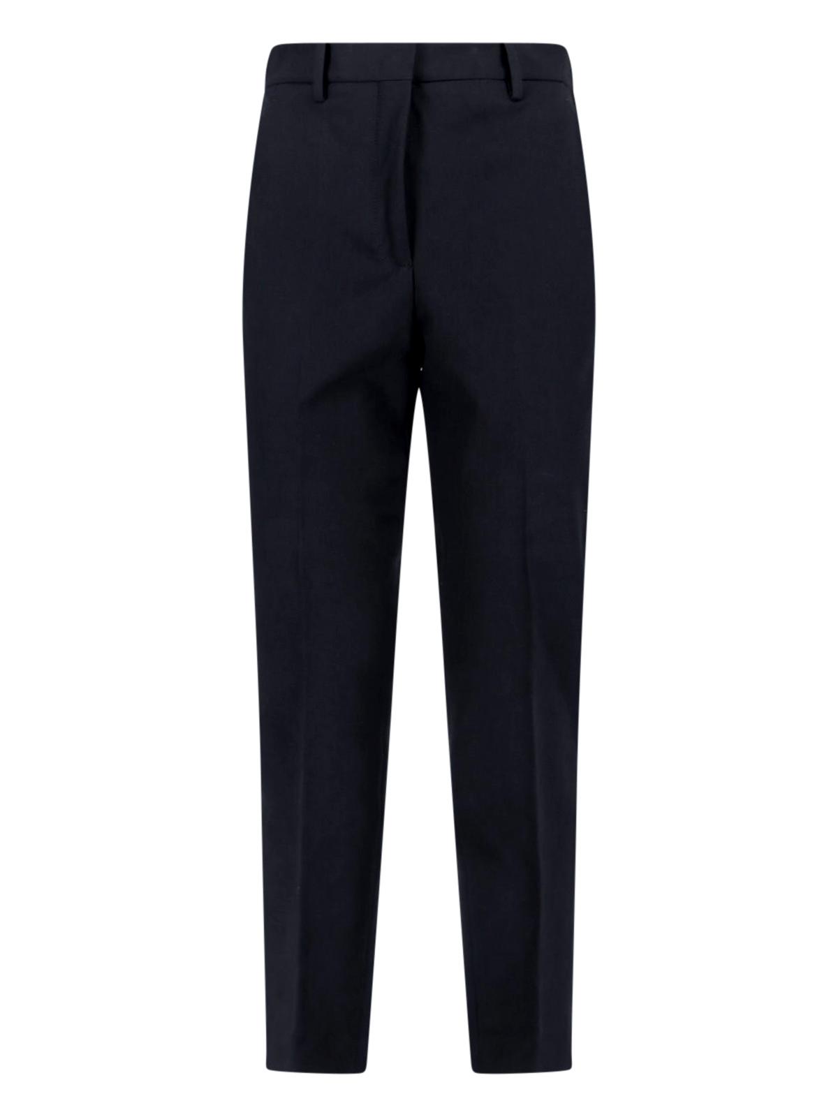 incotex trousers black acetate - women