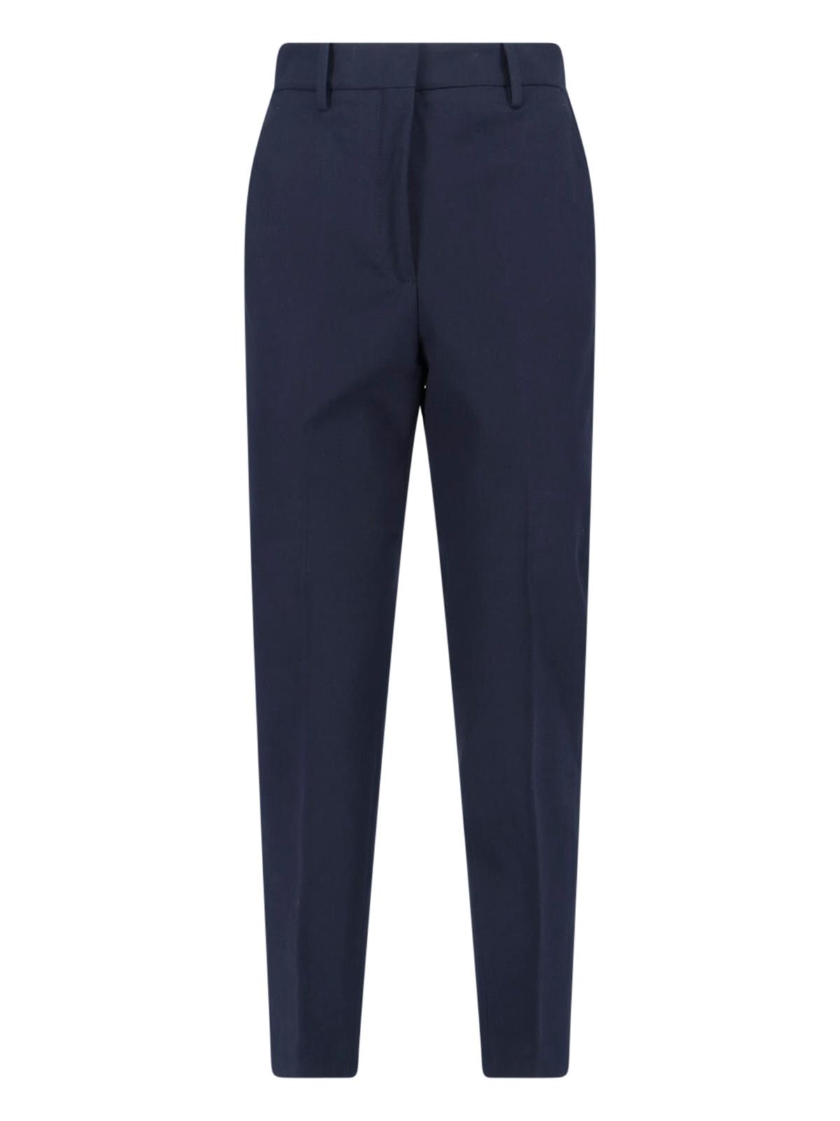 incotex trousers blue cotton - women
