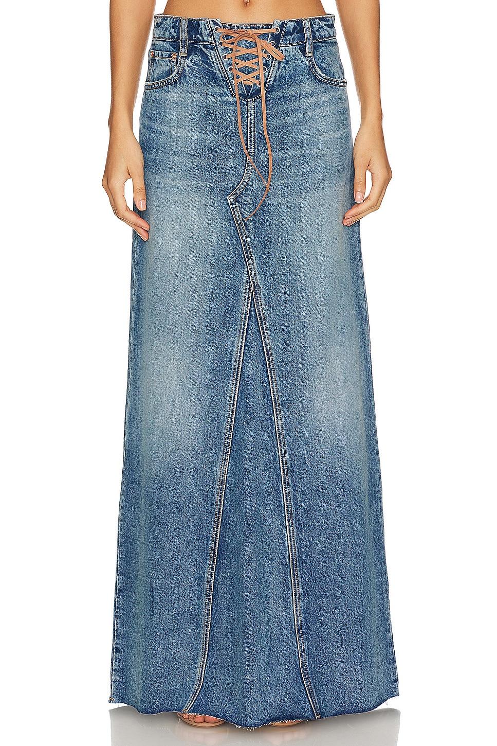 indira laced maxi skirt