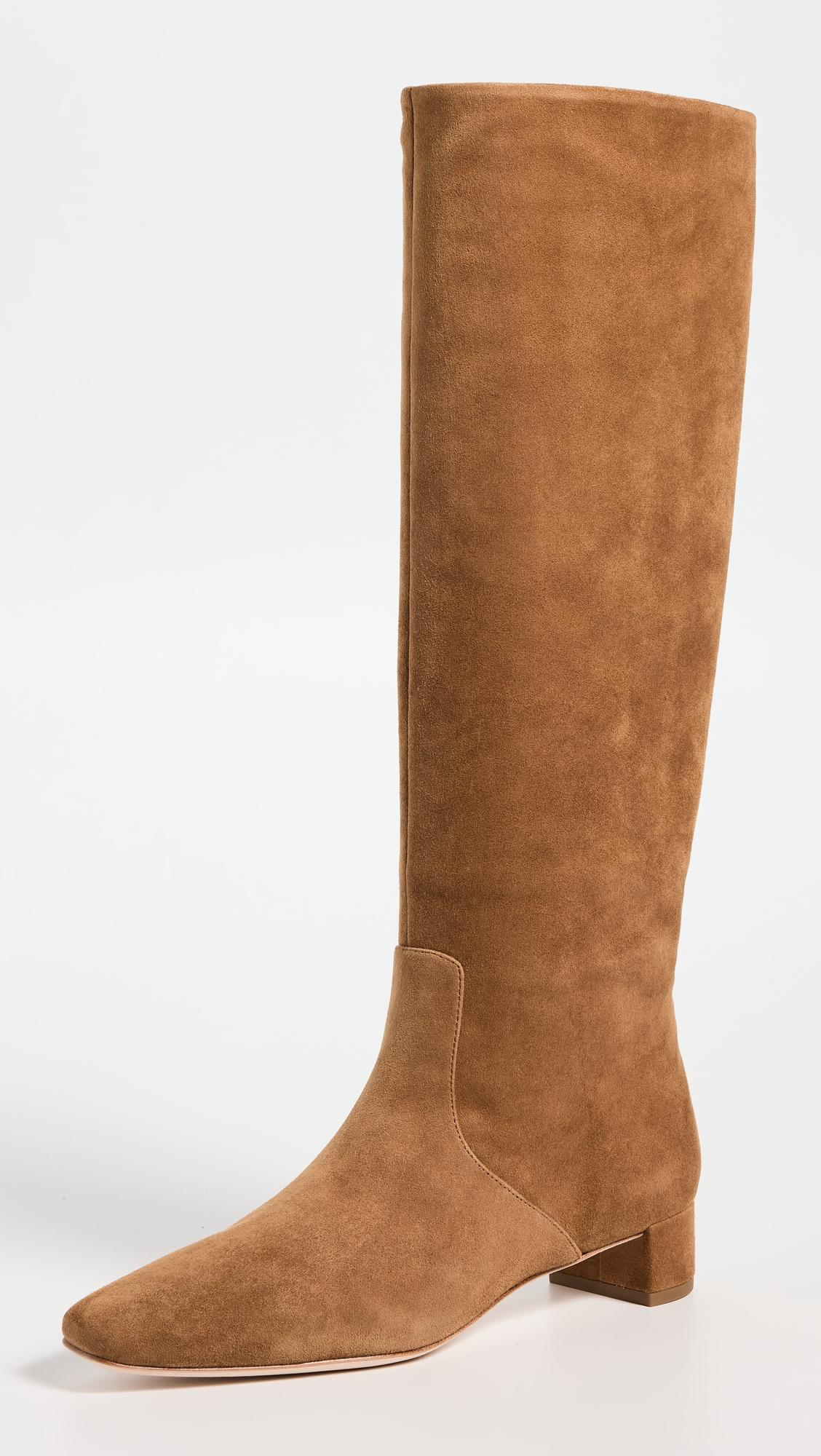 indy low heel tall boots