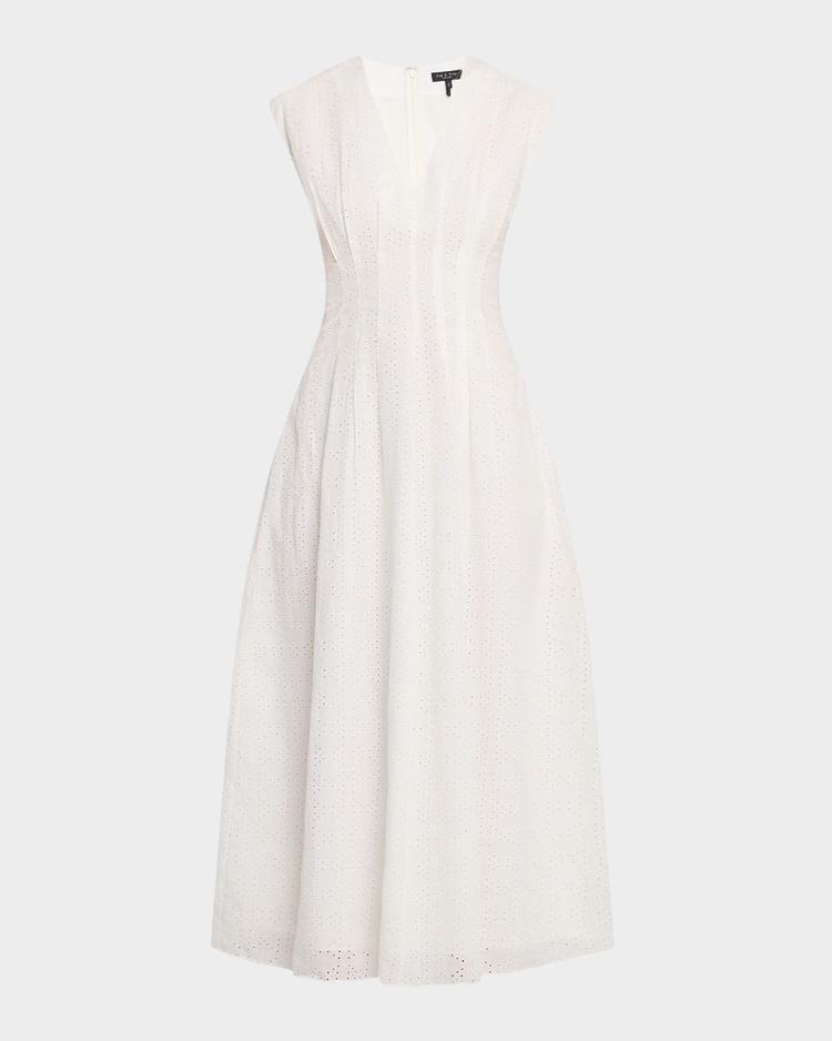 ines embroidered dress