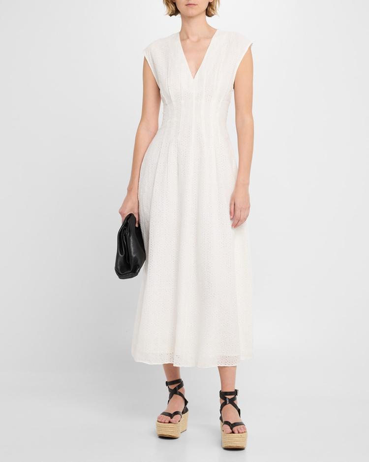 ines embroidered dress