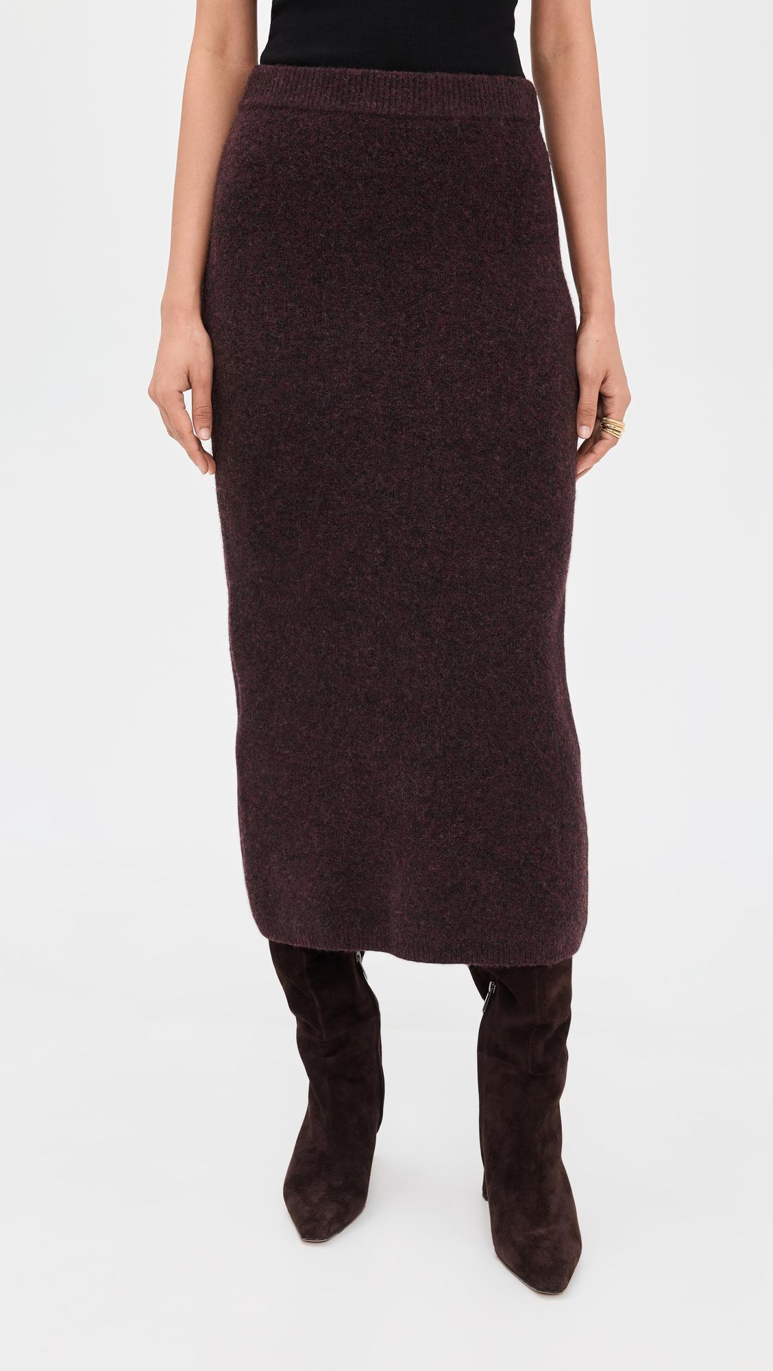 ines knit midi skirt