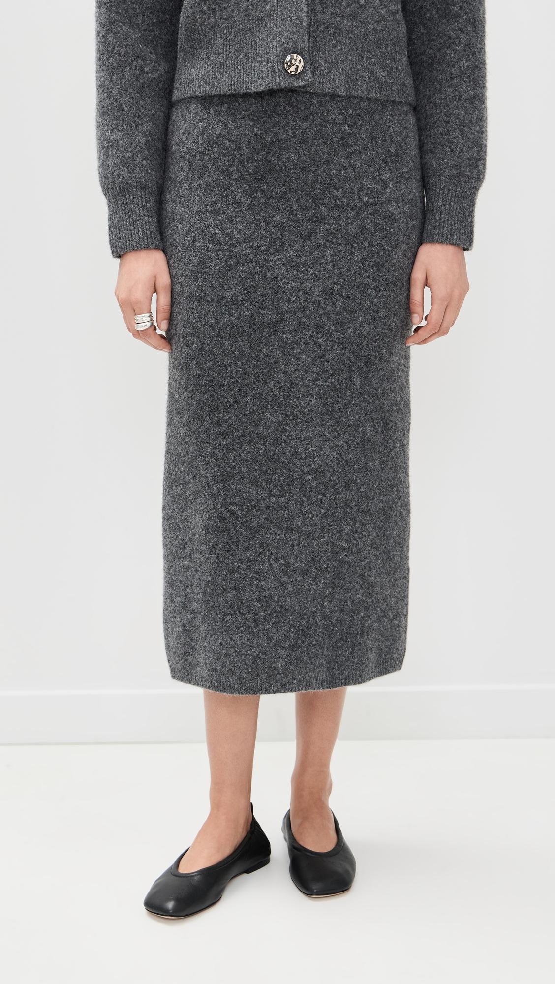 ines knit midi skirt