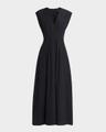 ines sleeveless poplin dress