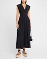 ines sleeveless poplin dress
