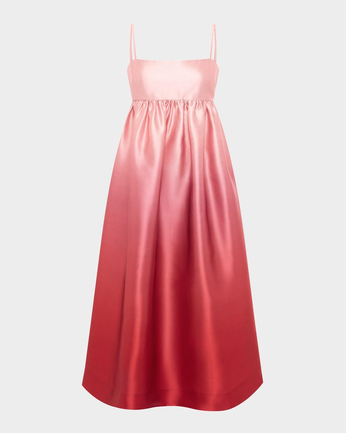 inez ombre midi dress