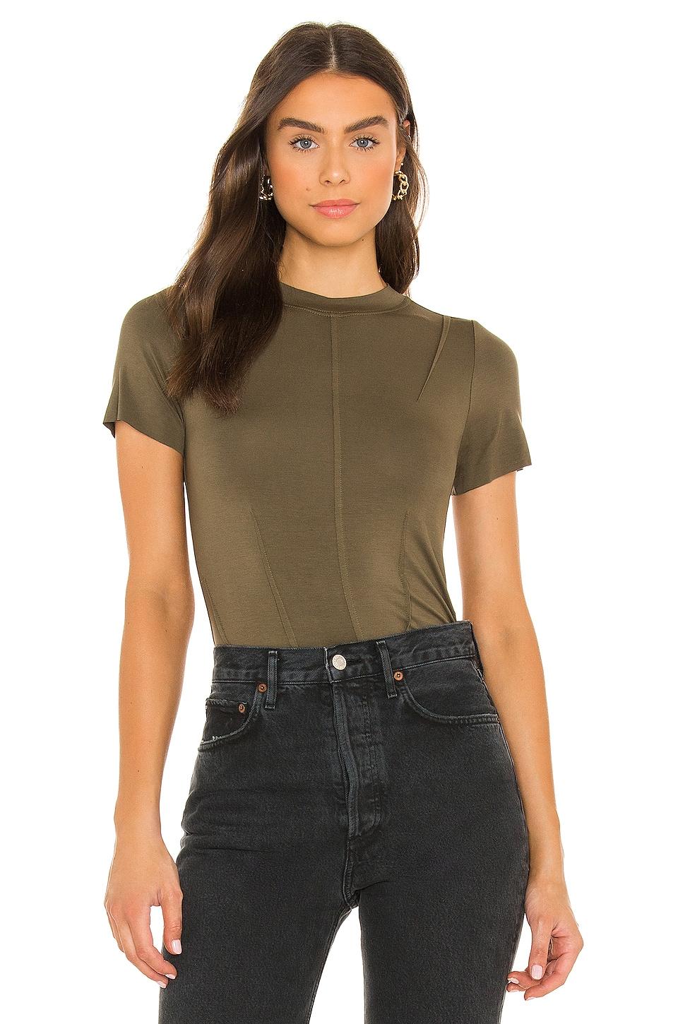 ingrid short sleeve pintuck tee