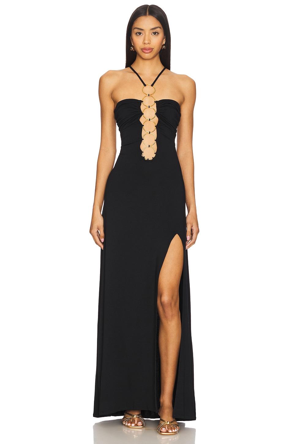 inner circle halter long dress
