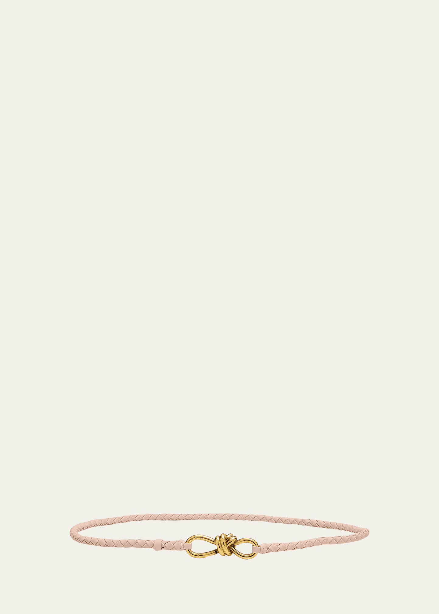 intrecciato braided nappa leather belt