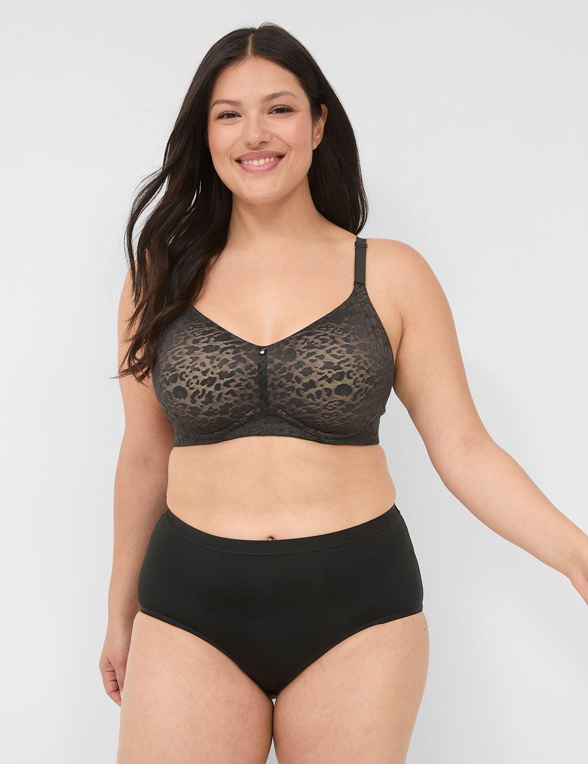 invisible lace backsmoother lightly lined no-wire bra