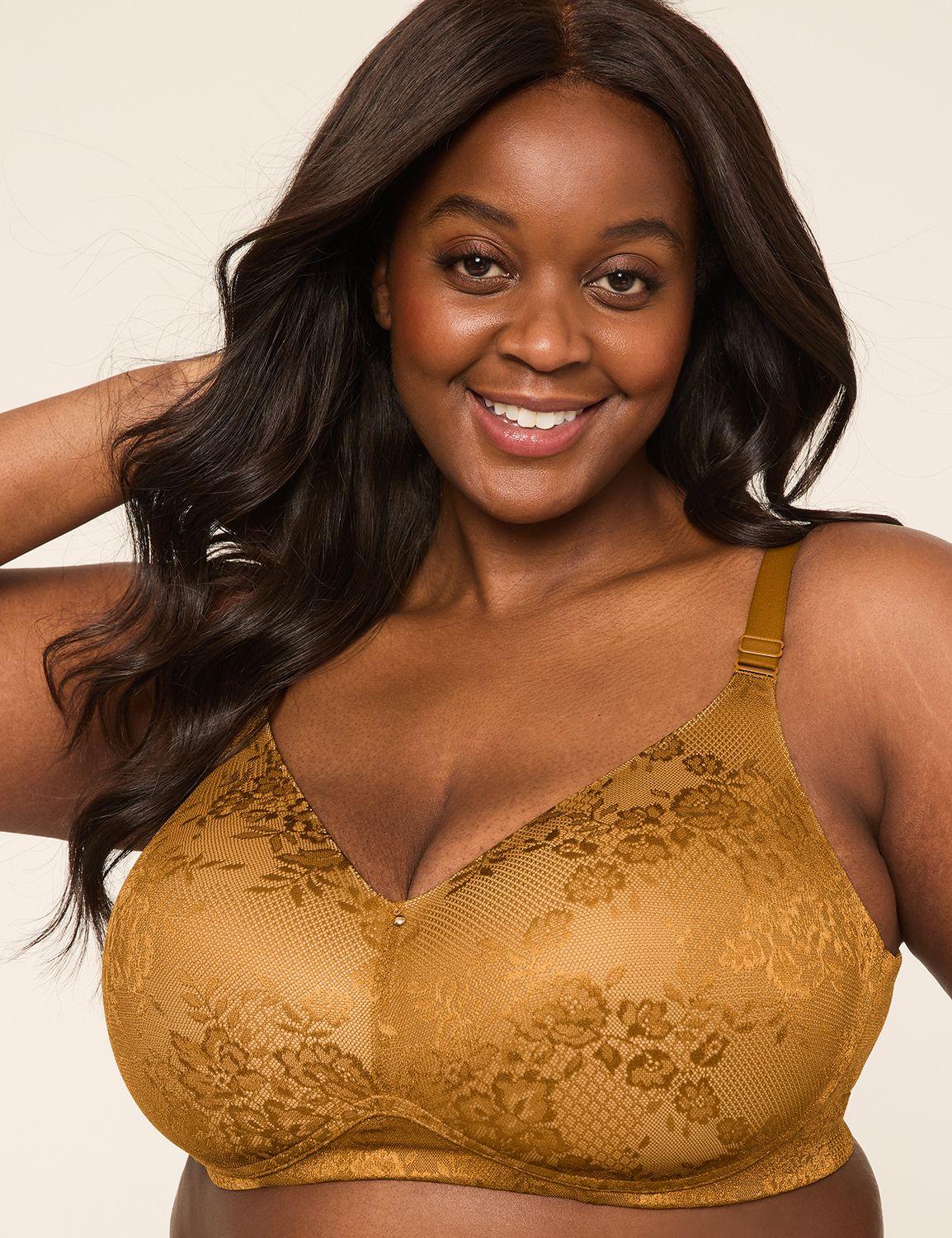 invisible lace backsmoother lightly lined no-wire bra