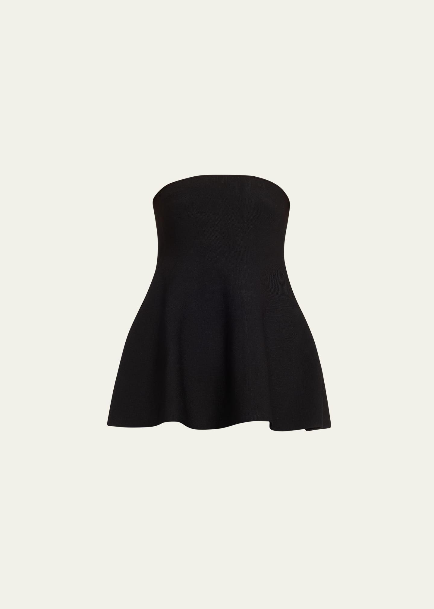 ioanna strapless peplum top