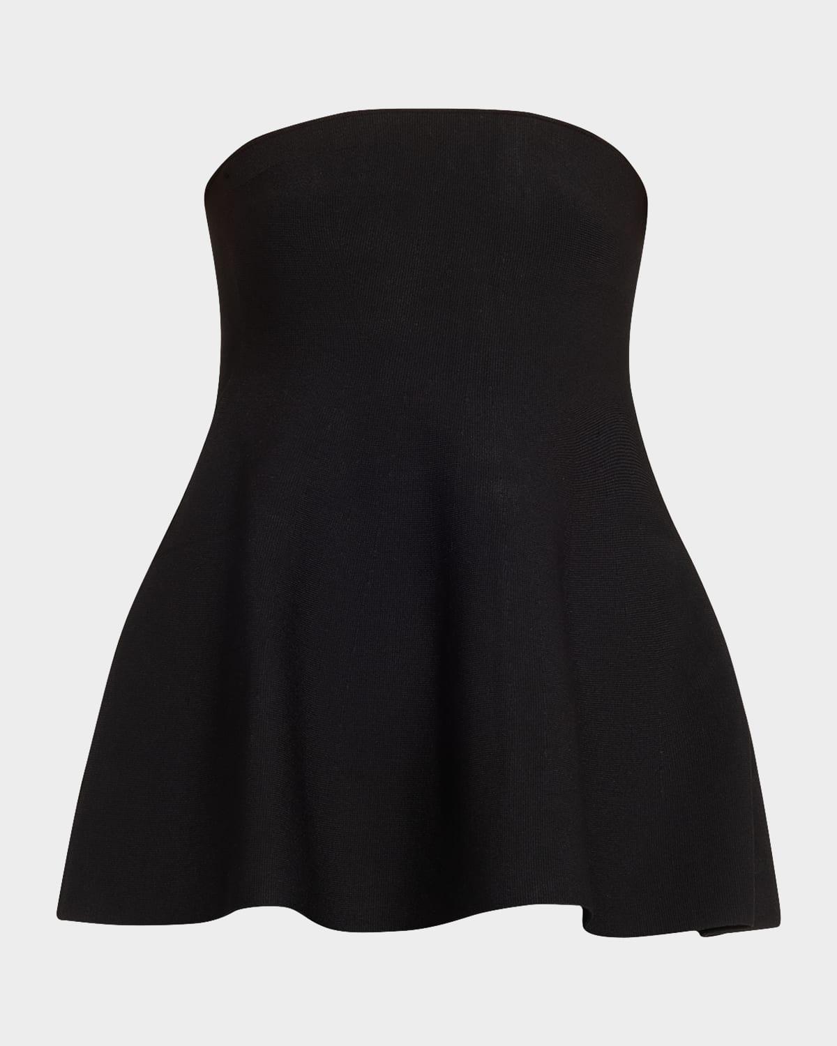 ioanna strapless peplum top