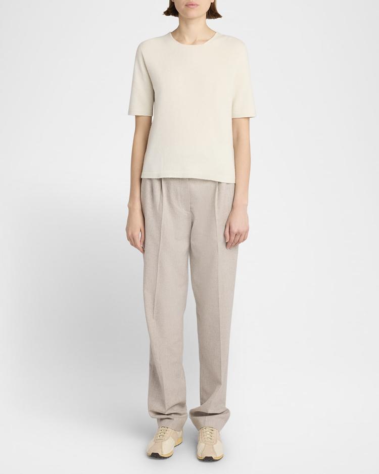 ipar short sleeve cashmere top