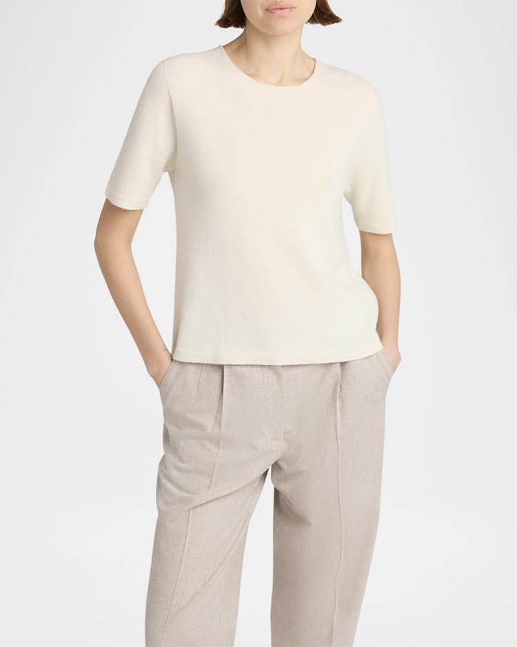 ipar short sleeve cashmere top