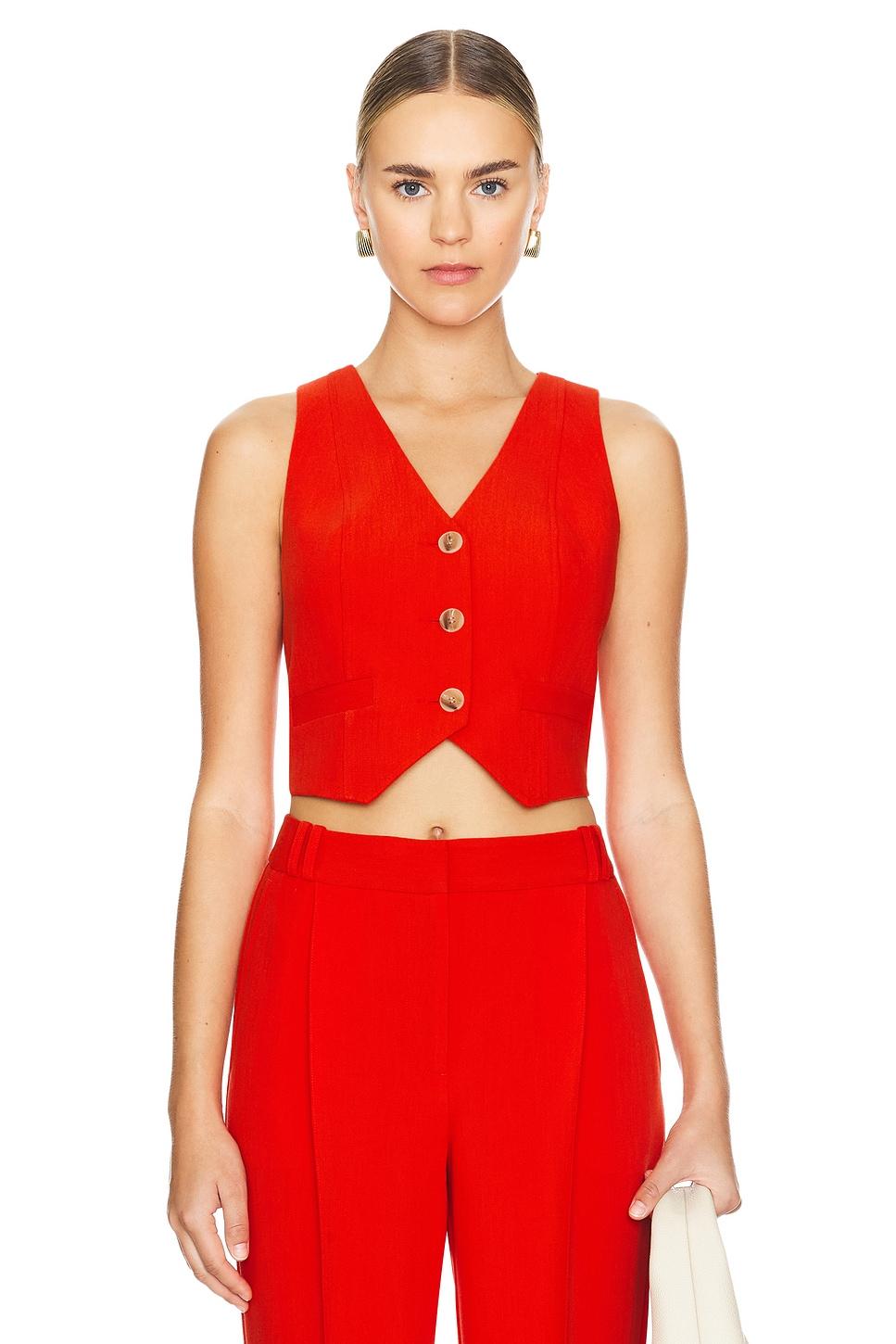 irena tailored fitted vest