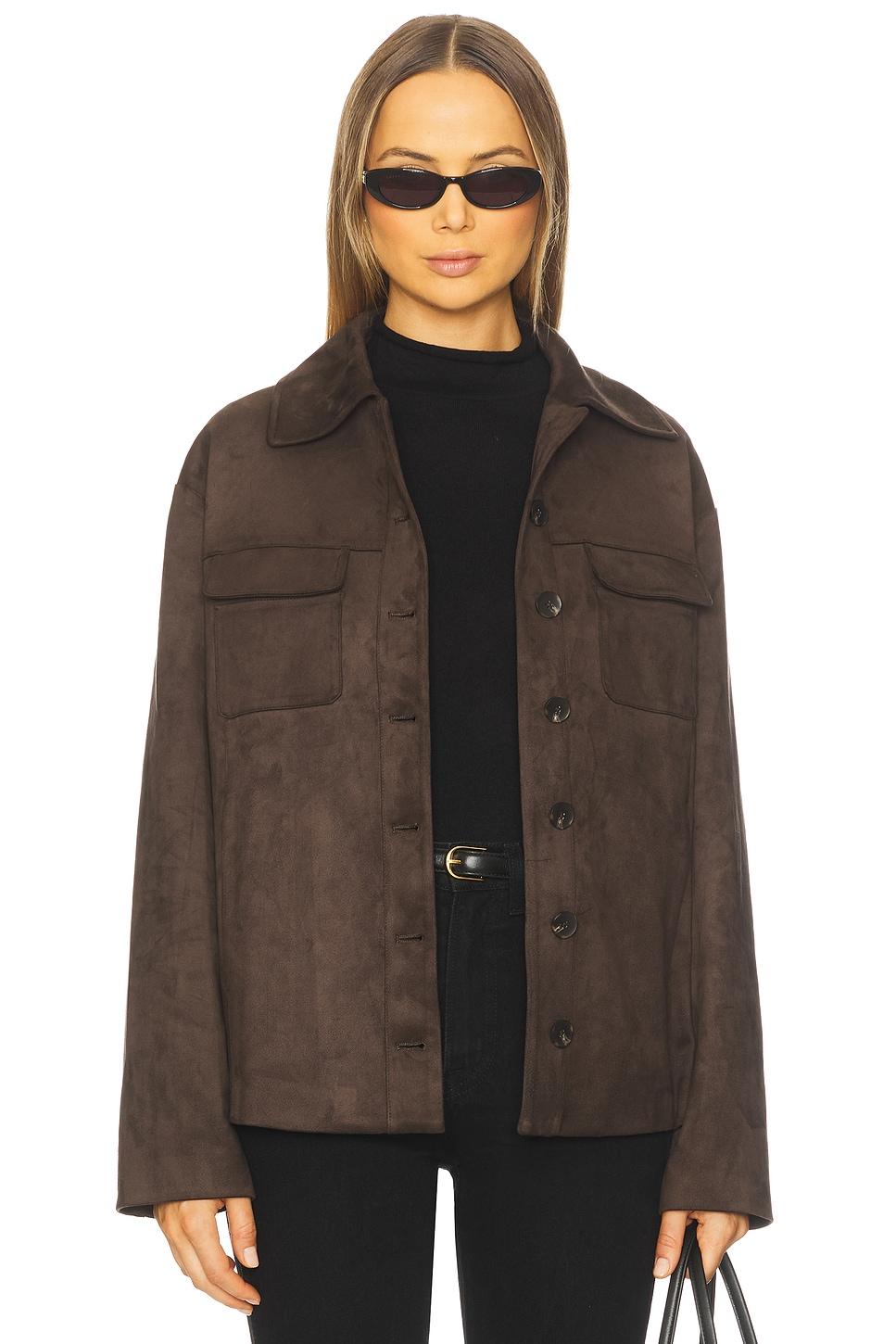 irene faux suede jacket