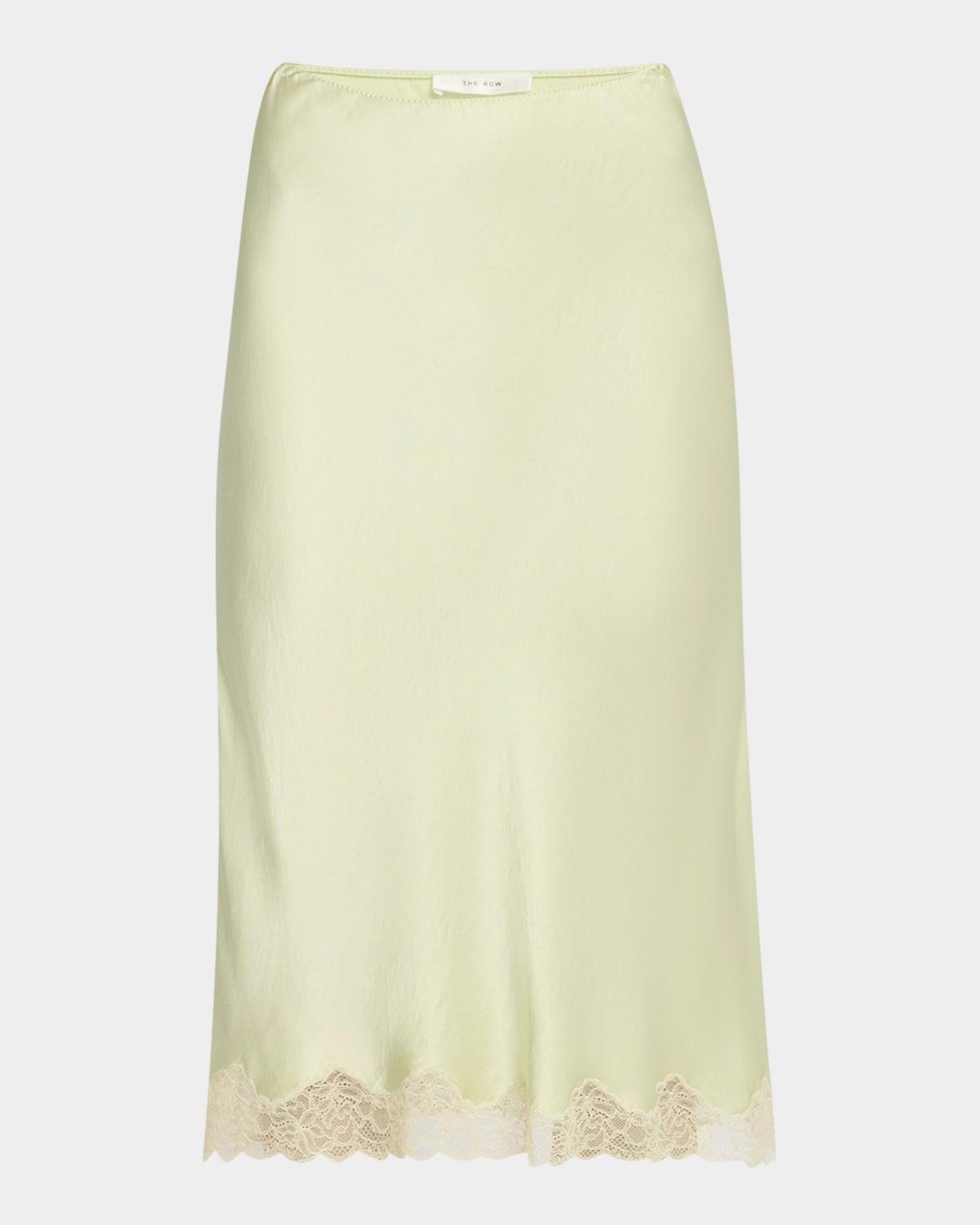 irene silk slip skirt