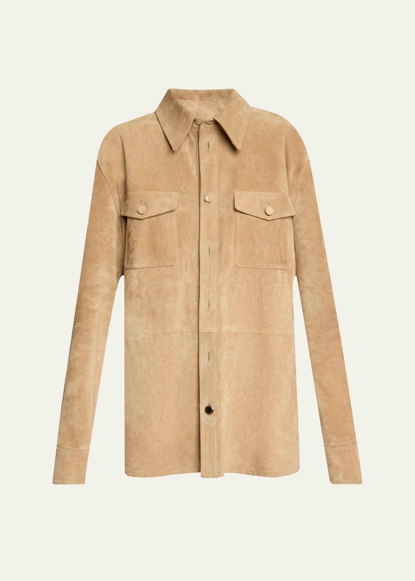 irene suede overshirt