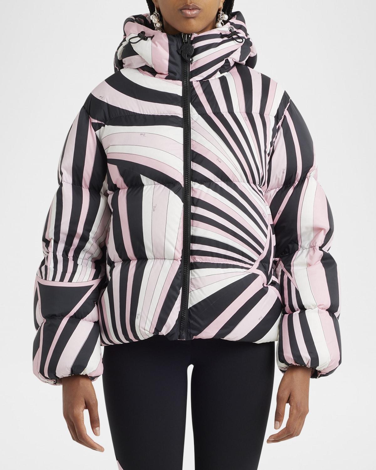 iride-printed ski jacket
