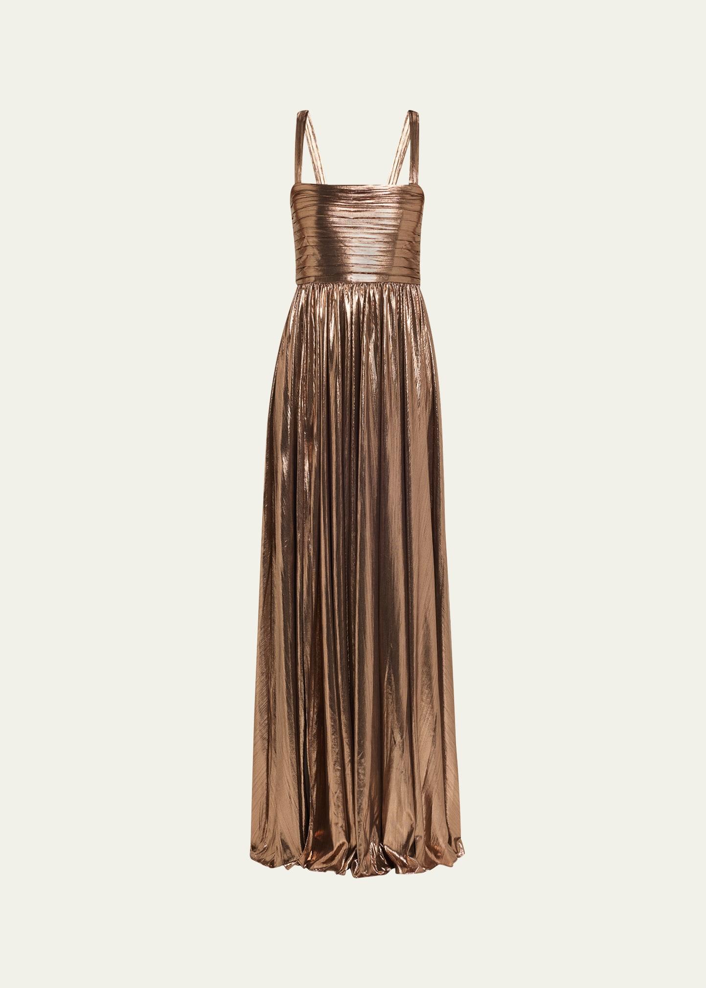 iris metallic maxi dress