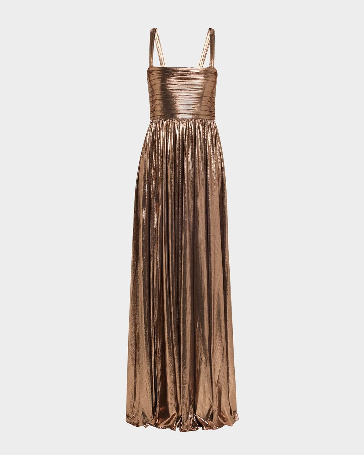 iris metallic maxi dress