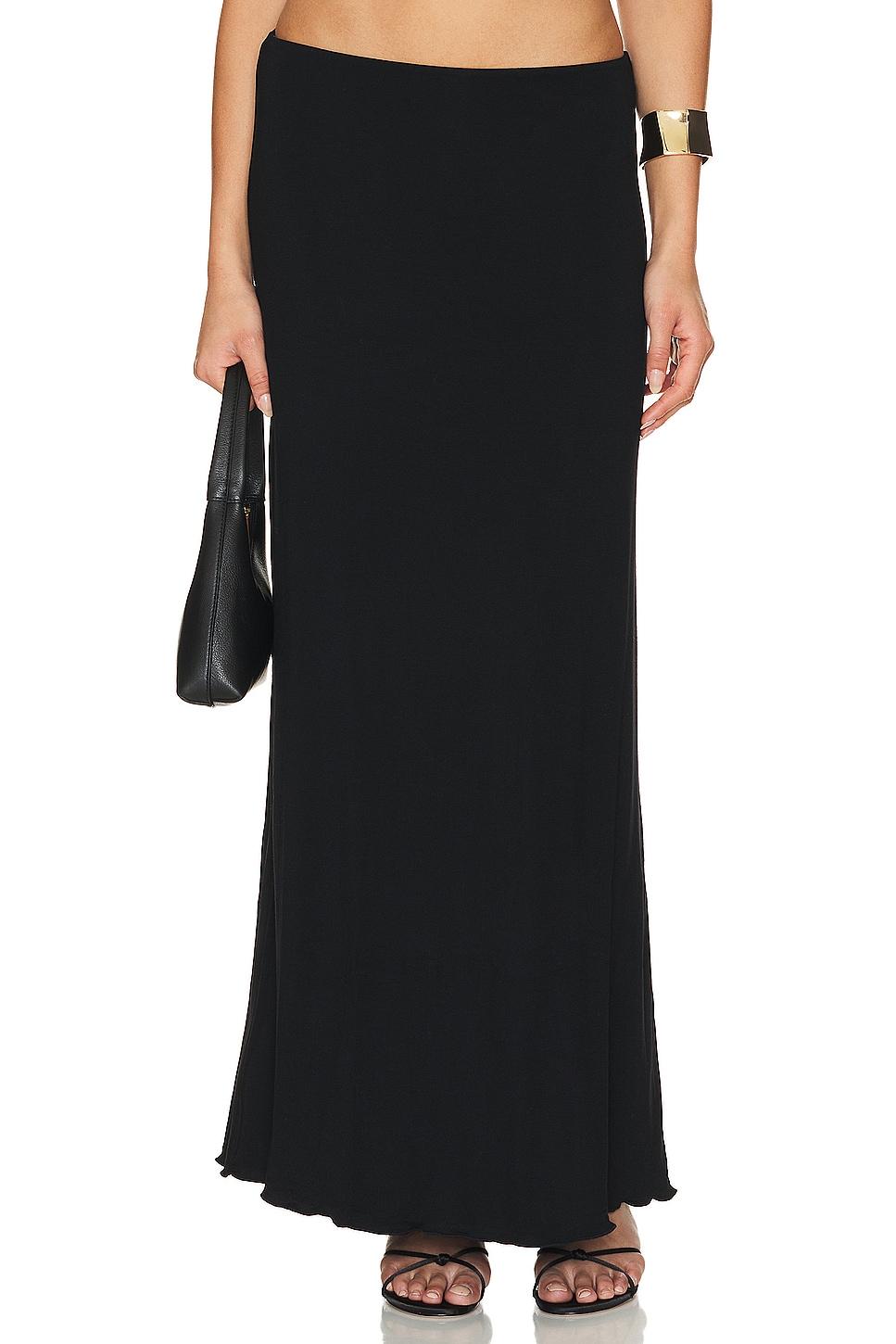 iris solid seamless maxi skirt