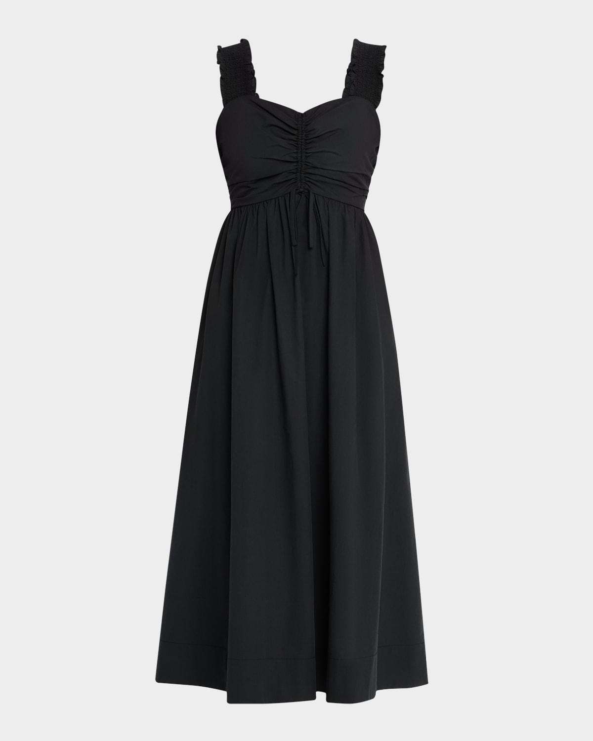 irisa poplin midi dress