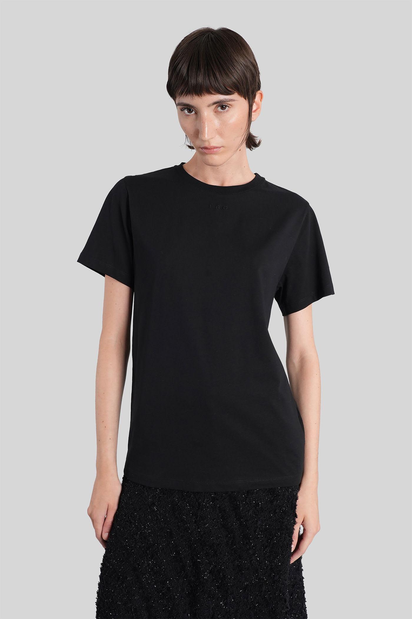 iro candida t-shirt in black cotton