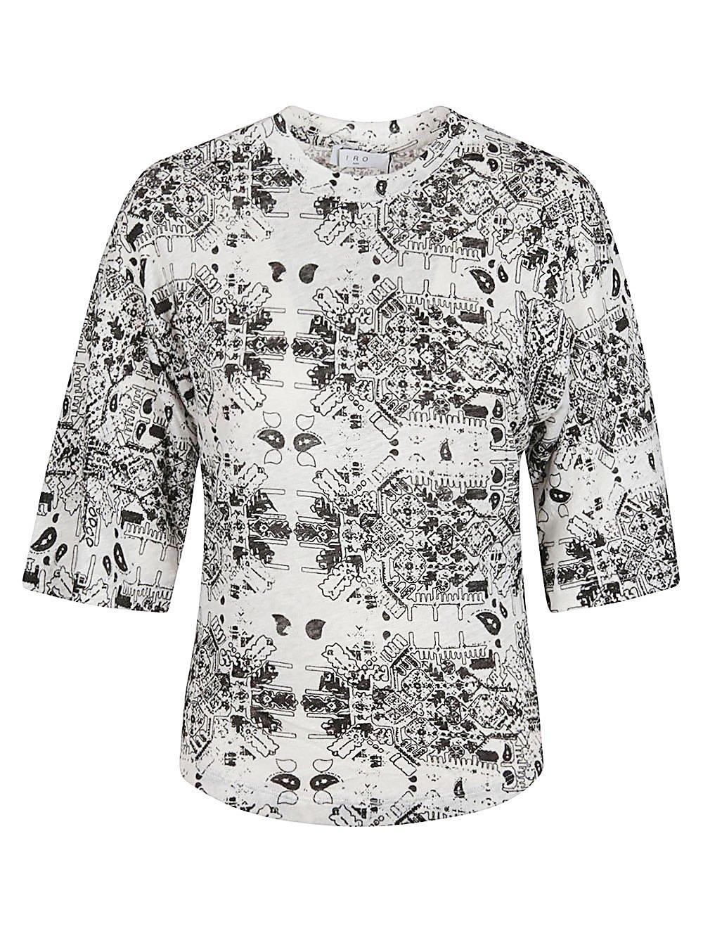 iro crewneck patterned top