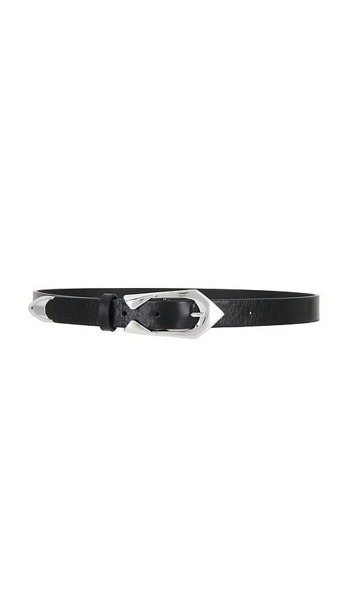 iro cuff belt in black.