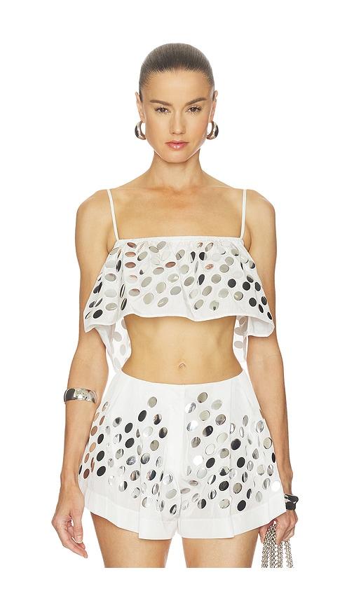 iro dottie top in white.