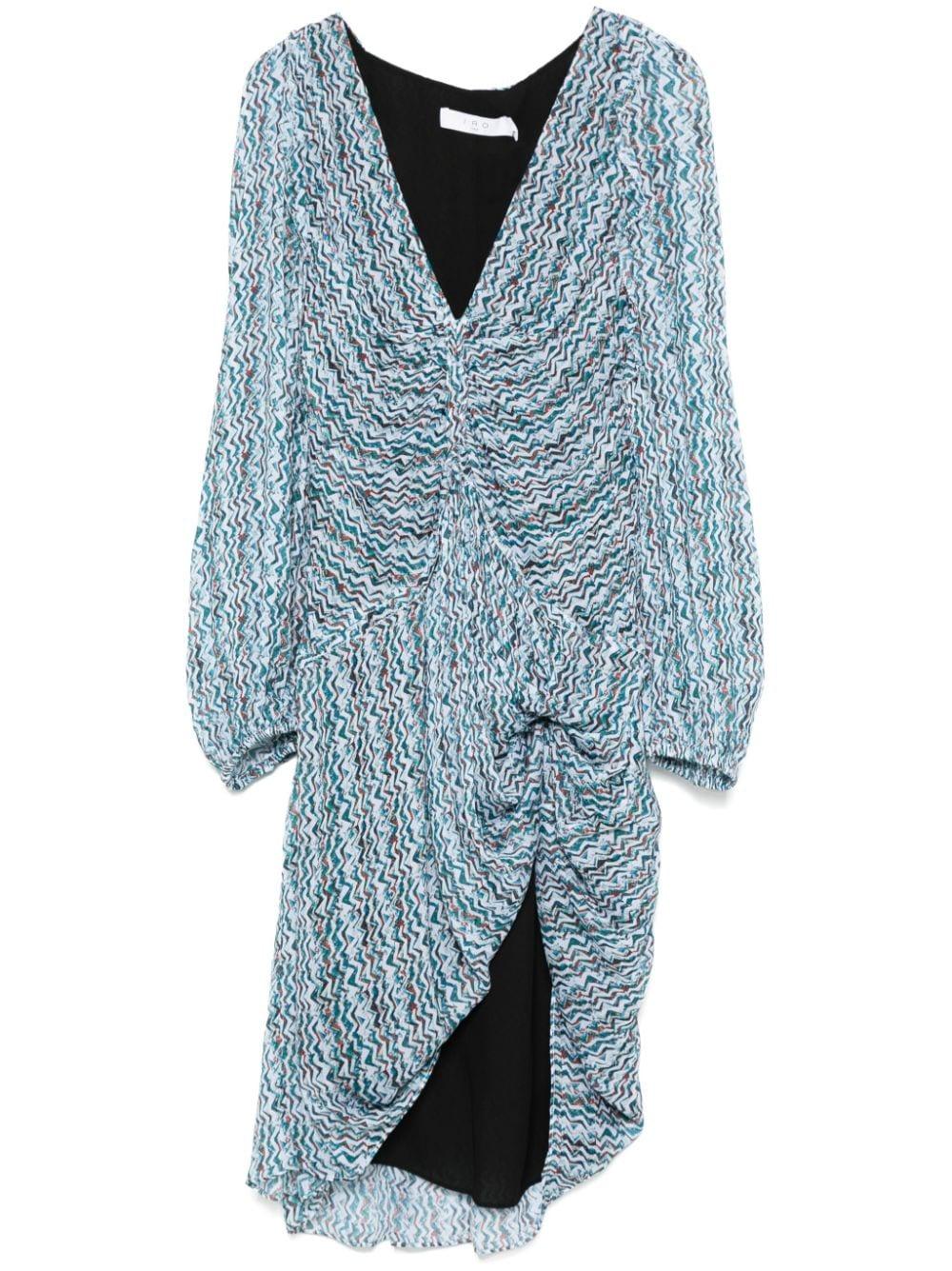 iro dresses clear blue viscose - women