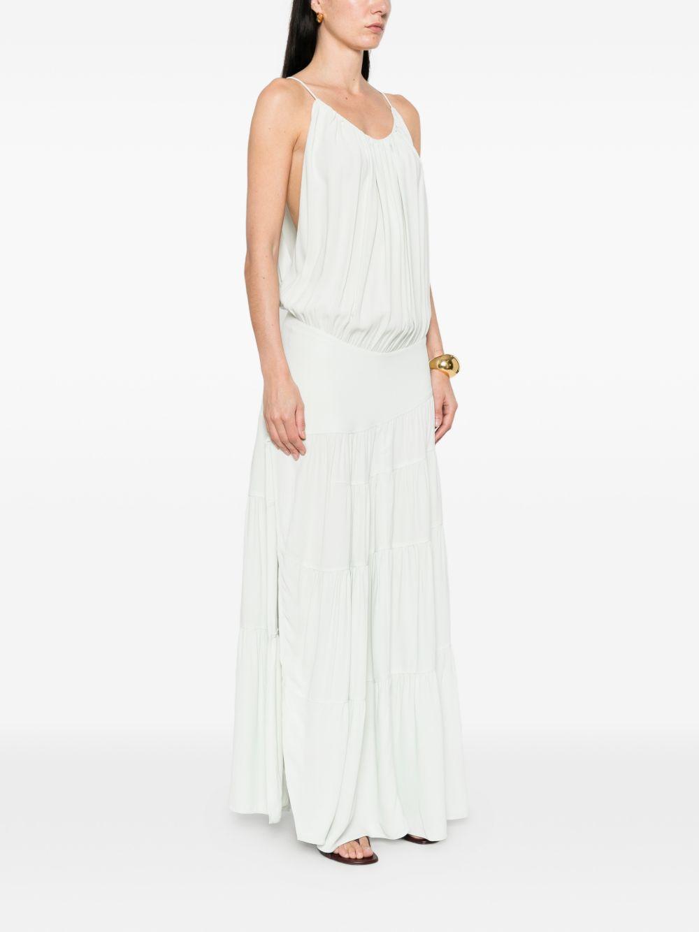 iro dresses green viscose - women