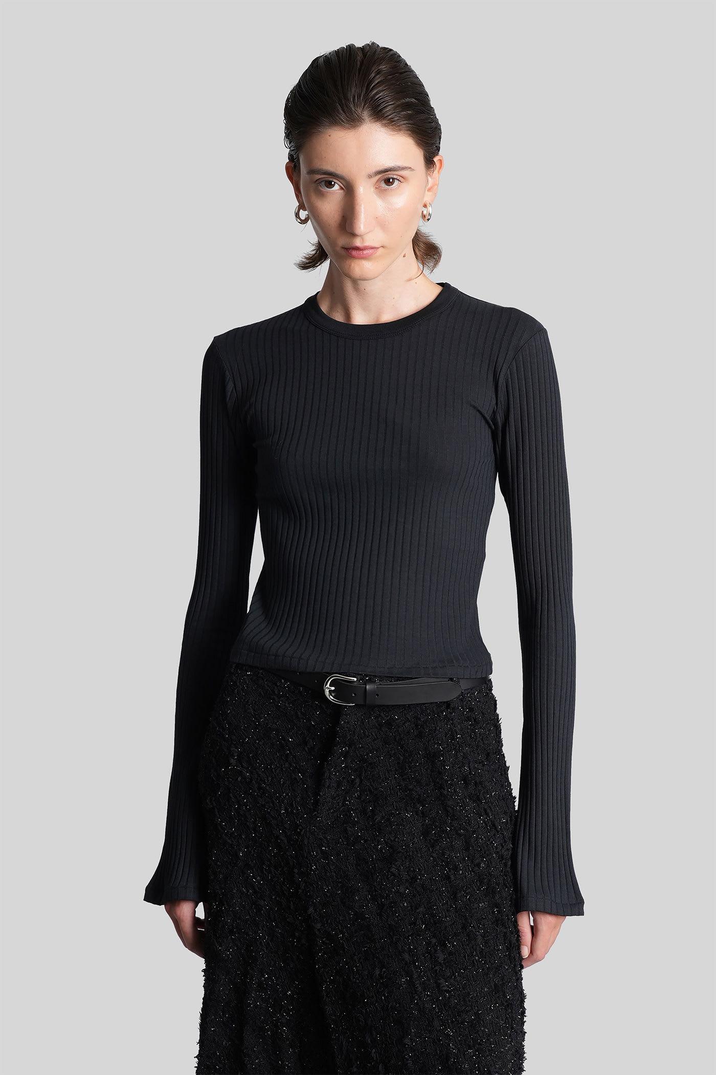 iro ersilia t-shirt in black cotton