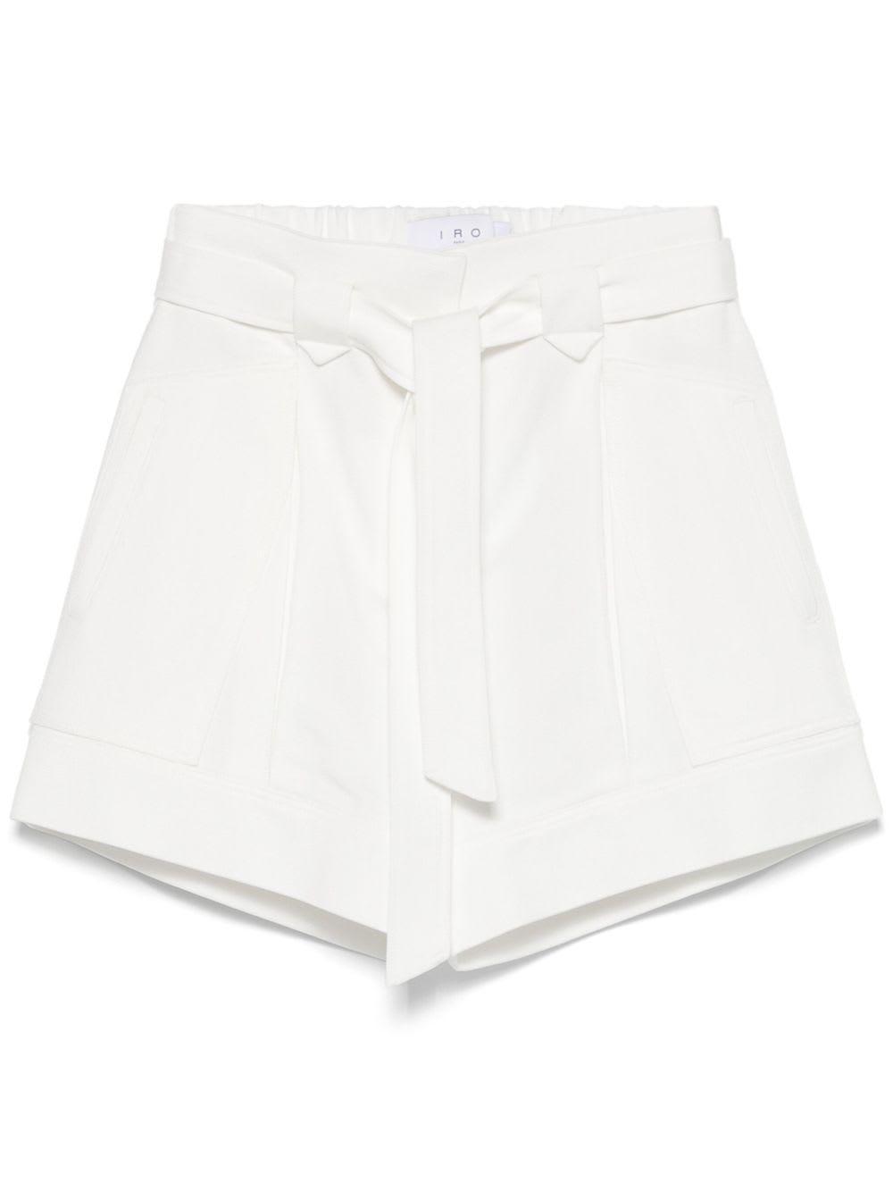iro hannou cotton blend shorts