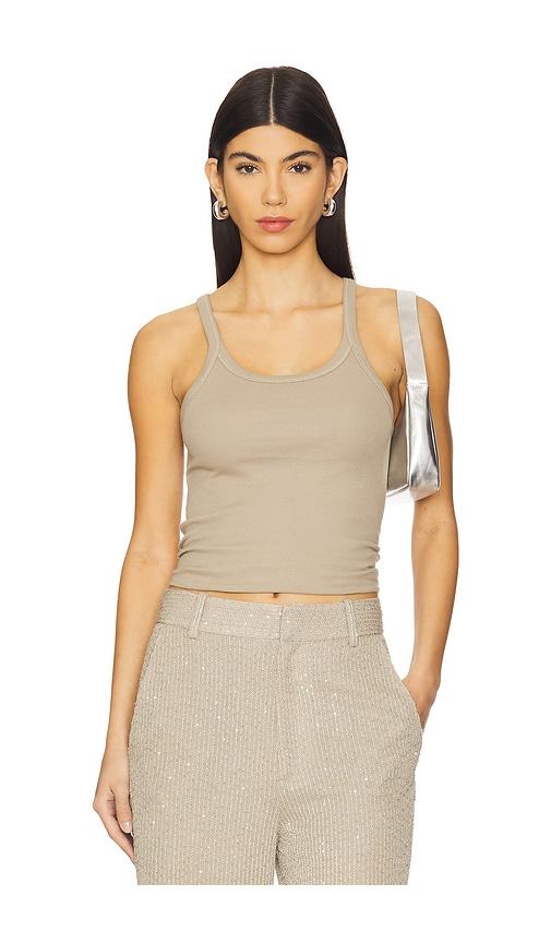 iro palisso top in taupe.
