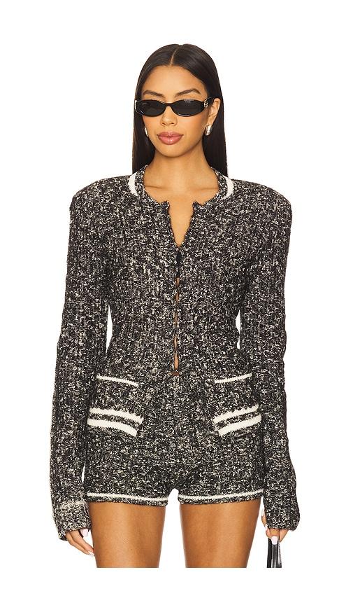 iro saphira cardigan in black.