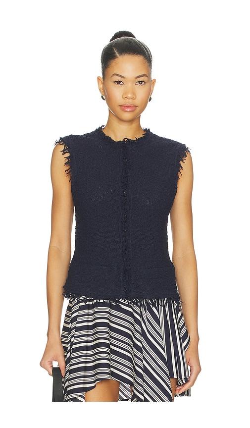 iro shanny top in navy.