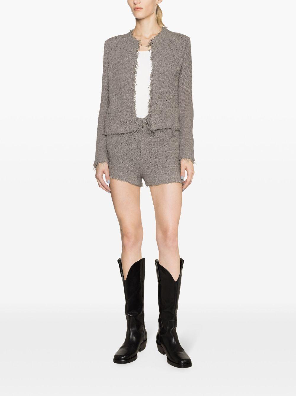 iro shorts grey exterior: cotton - women