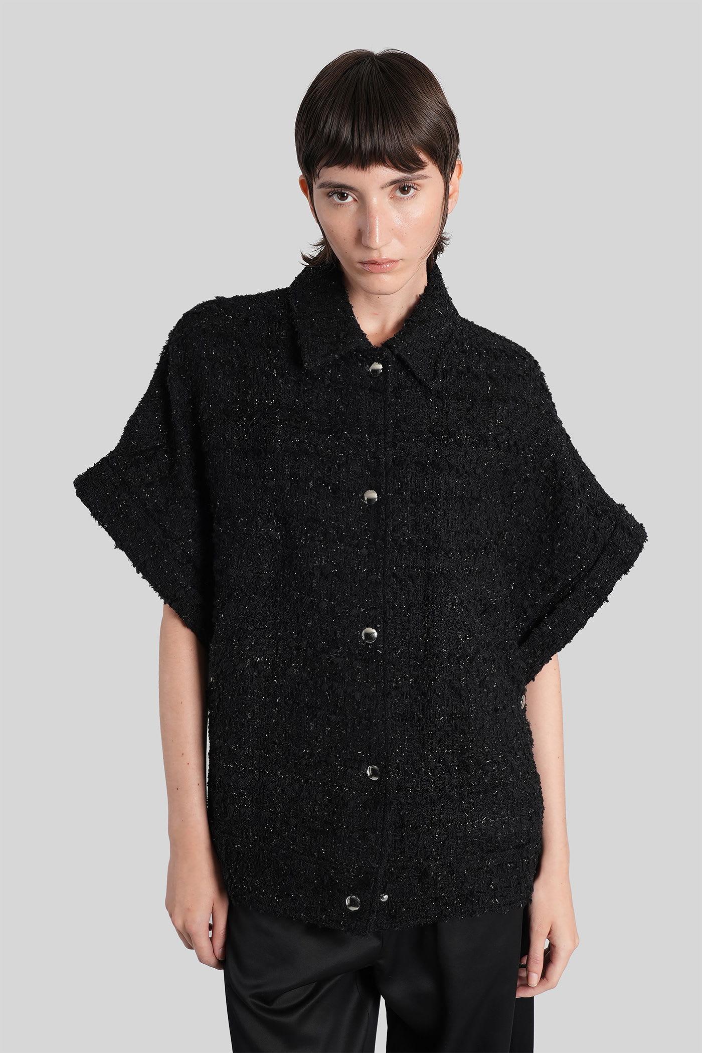 iro soline casual jacket in black cotton