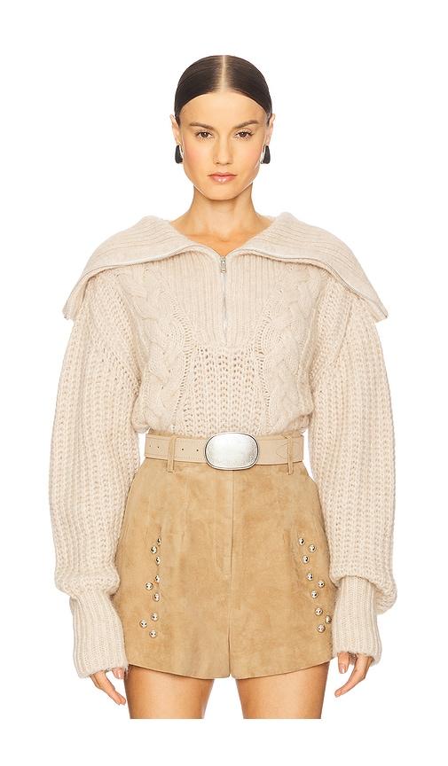 iro swana sweater in beige.