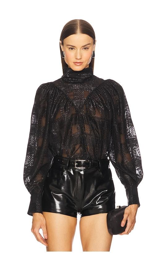 iro varleta top in black.